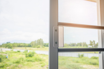 mosquito net wire screen on house window protection against insect