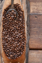 Close up of coffee beans for background