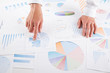 © Iren Moroz - Business woman pointing at graph document close-up.