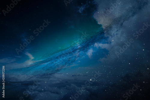 Plakat Stardust clouds sky night