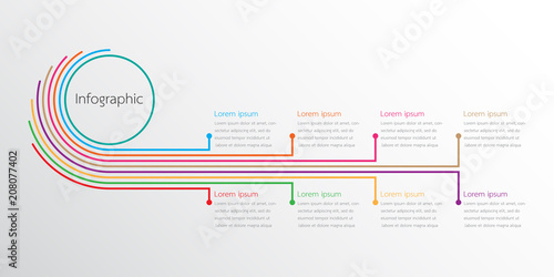 Fotografía Vector infographic templates used for detailed reports
