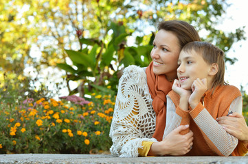 Poster - Son with mom