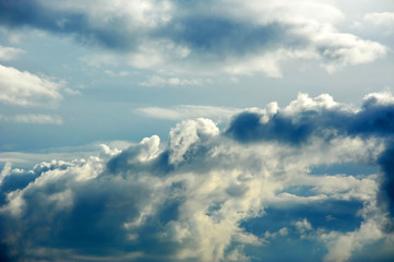 Blue sky with clouds