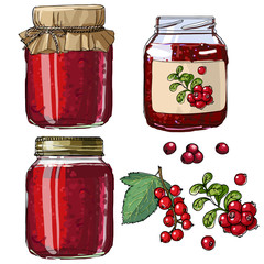 Set jars for jam