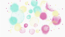 Pastel Tone Color Abstract Vector Background, Look Like Watercolor Drop Style