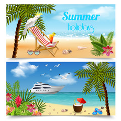 Poster - Tropics Horizontal Banners Set