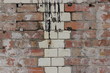 a beautifully degraded brick wall