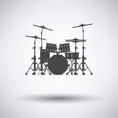 Poster - Drum set icon