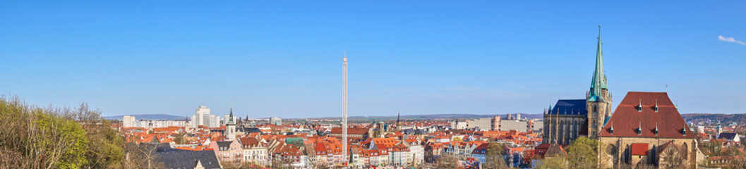 Cathedral and Severi-Church in Erfurt in east Germany