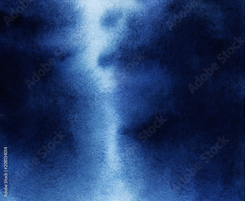 A Dark Blue Watercolor Background Painted With Hands On Textured