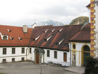  The beauty of the old and domestic architecture of the small German town of Fussen.