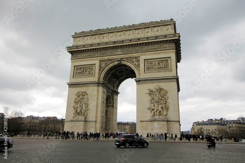 Arc De Triomphe Arch Of Triumph On Charles De Gaulle Etoile Place Les Champs Elysees Paris France Buy This Stock Photo And Explore Similar Images At Adobe Stock Adobe Stock