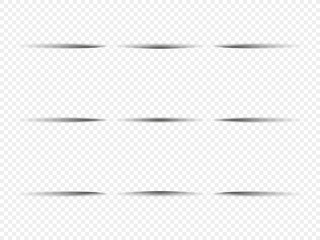 Wall Mural - Set of arranged templates with visual effect of shadows on checkered backdrop