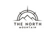 Mount Compass Top Mountain Peak for Travel  Adventure Outdoor logo design inspiration