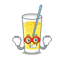 Super Hero Lemonade Character Cartoon Style