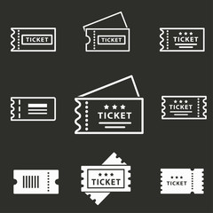 Wall Mural - Movie ticket icon