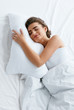 © puhhha - Healthy Sleep. Woman Sleeping On White Bedding