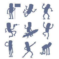 Wall Mural - Astronaut in space vector character having fun spaceman galaxy cosmos atmosphere astronautics system fantasy traveler man.