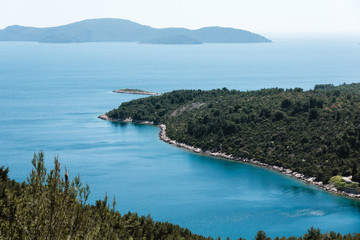 Wall Mural - Beautiful Coastline in Croatia with Blue Ocean Water