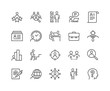 © woopicx.com - Simple Set of Head Hunting Related Vector Line Icons. Contains such Icons as Job Interview, Career Path, Resume and more. Editable Stroke. 48x48 Pixel Perfect.