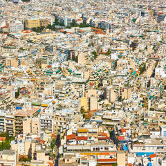 Wall Mural - Residental areas of Athens city