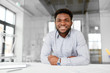 © Syda Productions - business and people concept - smiling african american businessman at office