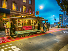 Tram Der San Francisco Municipal Railway Powell Hyde Street Linie Kalifornien USA