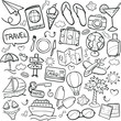 © josepperianes - Traveling Tourism Doodle Icon Hand Draw Line Art