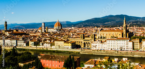 Plakat Widok na panoramę Florencji