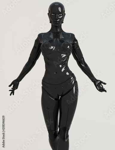 black female robot