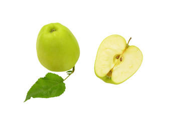 Sticker - One and a half green apples