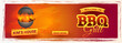 Web banner design with hot barbecue, also can be uses as barbecue poster, food flyer, menu card, or promotional advertisement banner. Editable size.