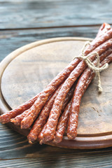 Sticker - Smoked kabanosy sausages