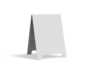 Wall Mural - Crezon A-frame sandwich boards for design mock up and presentation on isolated white background, 3d illustration