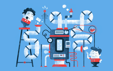 Transfer machine sending files