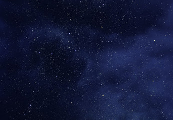 Wall Mural - night sky with stars and soft milky way universe as background or texture
