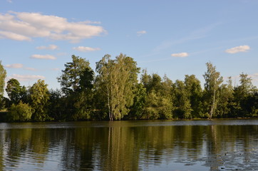 Sticker - landscape lake