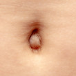 The navel is on the stomach of a person