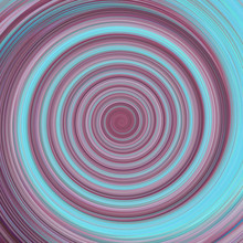 Colorful Painted Teal & Purple Spiraling Swirl Background Illustration