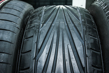 Car tires for car background