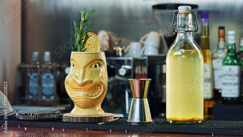 Fotografía Tiki cocktail at the bar