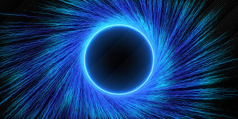 Creative blue vortex background