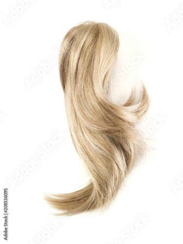Silver Blonde Hair Swatch On A White Background Buy This Stock