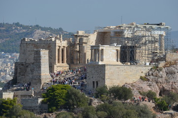 Sticker - athens ruins ancient landscape