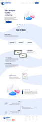 Wall Mural - Landing Page Website Theme Template Design