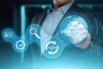 Wall Mural - agile software development business internet techology concept