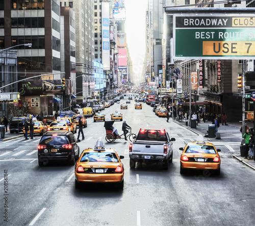 Zdjęcie XXL Ulica w Nowym Jorku, Manhattan.