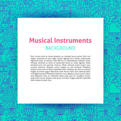 Poster - Music Instruments Paper Template