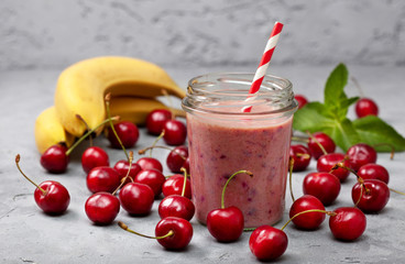 Wall Mural - cherry smoothie