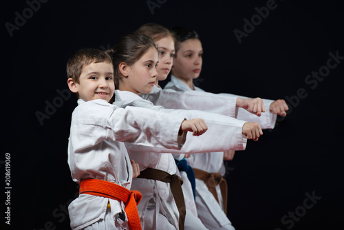 Dekoracja na wymiar  grupa-dzieci-karate-sztuki-walki